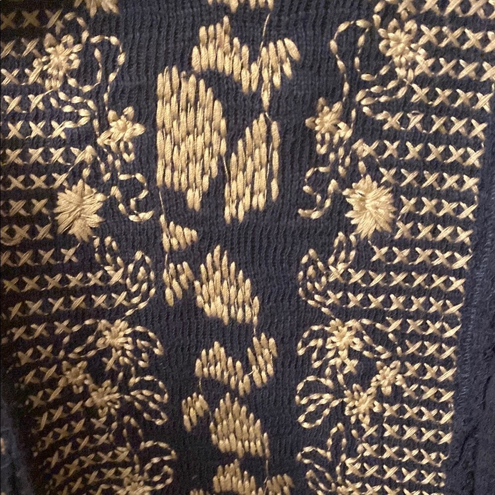 Paparazzi Womens Multicolor Floral Embroidered Knitted Cardigan Sweater Size L - Picture 12 of 13